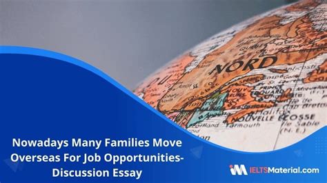 nowadays many families move overseas for job opportunities